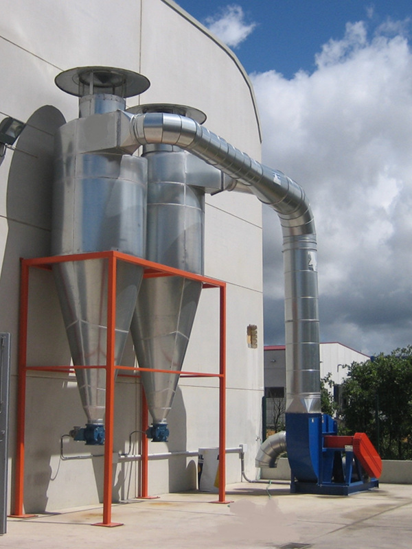 Ciclones Decantadores de Polvo, Serrin, Metal, Gases y Aceites - IFD