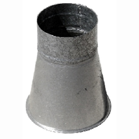 cono mixto pieza cónica chapa acero galvanizado conexion tubo flexible