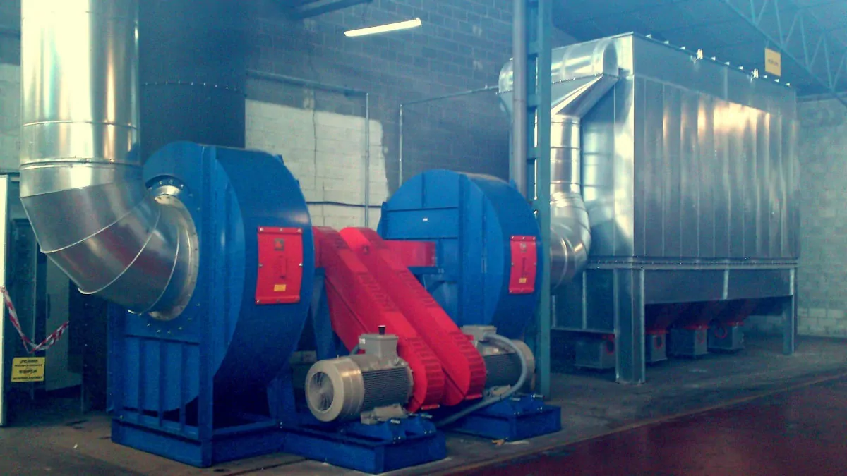 Limpieza industrial en equipos de aspiración y filtración