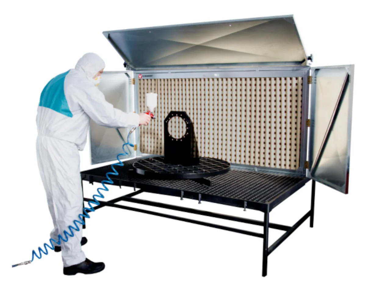 Cabinas para pinturas alimenticias