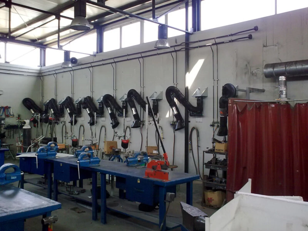Procesos de soldadura en aspiración industrial