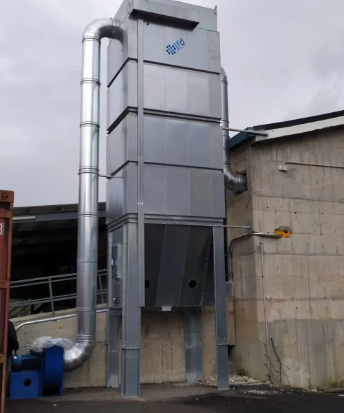 Sistemas de aspiración y filtración industrial centralizada para humos, gases y polvo de vidrio