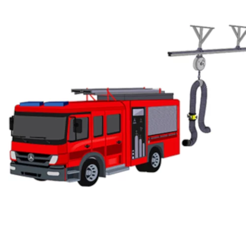 Sistema de control de gases en estación de bomberos