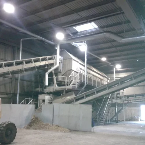 Sistema de aspiración de serrín y polvo de madera