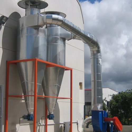 Placas de anclaje en aspiración industrial